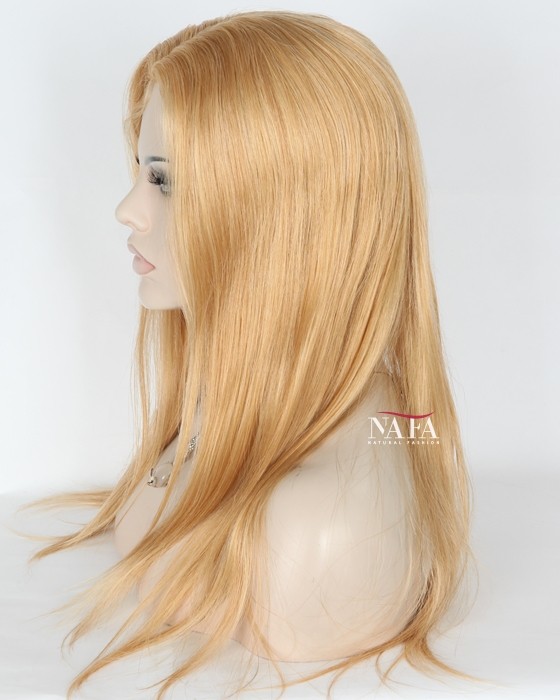 Straight Strawberry Blonde Wig Density Voluminous Natural Look