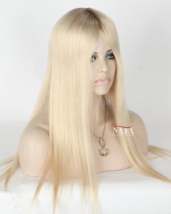 Nafawigs Long White Hair Wig White Lace Front Platinum Blonde Wig