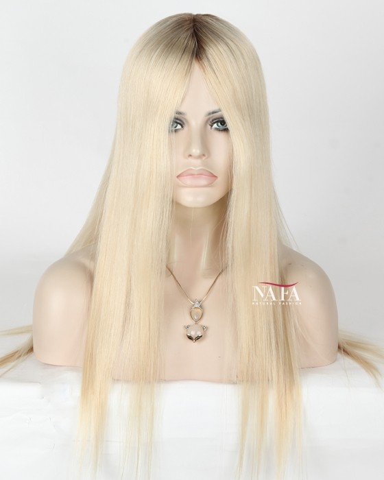 Nafawigs Long White Hair Wig White Lace Front Platinum Blonde Wig