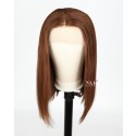 14 Inch Lace Front Bob Cut Wigs Human Hair Brown Bob Wig