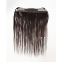 Smooth, Realistic Look: 16-Inch Black Front Hairline Topper for Women