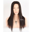 Sleek, Realistic Look: 16-Inch Natural Human Hair Black Wig that Looks Real