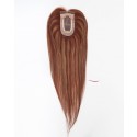 Transform Your Look with Our 16 Inch Auburn Mono Top Small Hair Topper for Thinning Crown