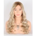 Desired Look with Ease: 20-Inch Ombre Brown to Blonde Human Hair Wig for Women