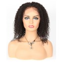 Afro Curly Lace Front Afro Human Hair Wigs With Baby Hairline