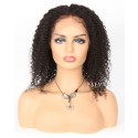 Afro Curly Lace Front Afro Human Hair Wigs With Baby Hairline