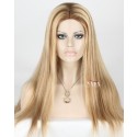 Stunning and Incredible Natural Look: 20-Inch Blonde Ombre Lace Wig