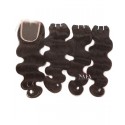 Body Wave Weave 3 Bundles With 4x4 Lace Closure