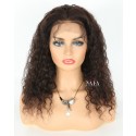 18 Inch Natural Curly Human Hair Wigs Pre Plucked 360 Lace Wig