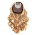 Voluminous Look: 16 Inch Ombre 7x7 Transparent Hd Lace Closure Curly Human Hair Topper