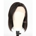 Short Black Lace Front Bob Wigs Cheap Human Hair Bob Wigs