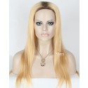 Top Fashion Blonde Ombre Human Hair Wig 