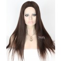 Comfortable and Breathable: 20-Inch Transparent Full Swiss Lace Human Hair Wig
