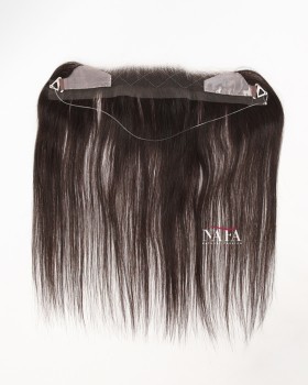 12-Inch Black Hairline Wig Topper for Thinning Hairline