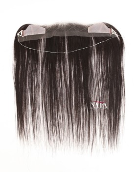 12-Inch Natural Black Receding Hairline Band for Women