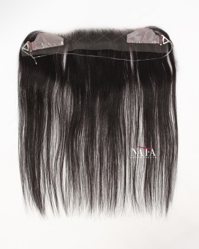 12-Inch Off Black Hair Topper for Receding Hairline