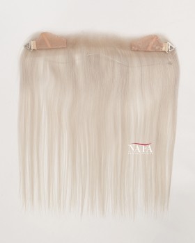 12-Inch Premium Gray Hairline Hair Piece for Women's Receding Hairline