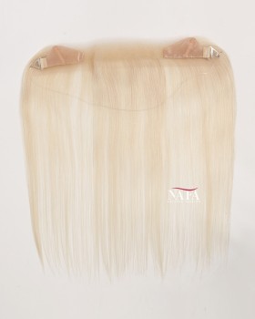 12-Inch White Women's Halo Hairline Topper