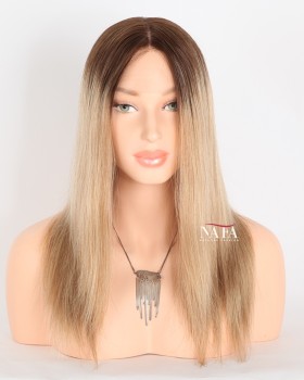 14-inch-medium-length-ombre-brown-roots-to-blonde-hair-wig