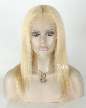 14 Inch Blonde Lace Front Human Hair Wig