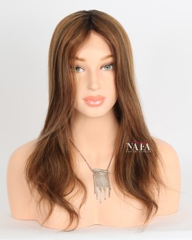 16 Inch European Human Hair Wigs for Hair Loss