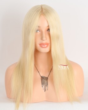 16-Inch 613 Blonde Human Hair Women's Hd Lace Wig