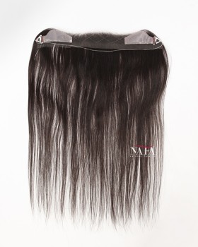 16-Inch Black Front Hairline Topper for Women