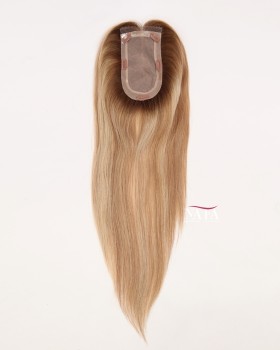 16-Inch Blonde Silk Top Hair Topper for Top Of the Head Hair Loss