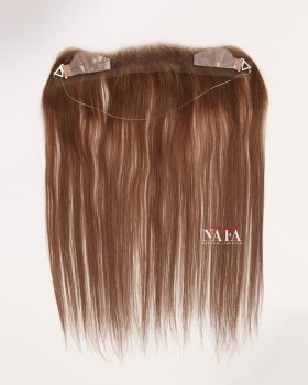 16-inch Light Brown Invisible Hairline Extension for Thinning Hairline