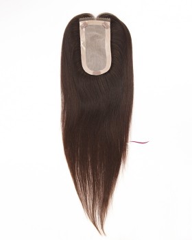 16-Inch Natural Brown Light Volume Hair Topper for Bald Spot Top Of Head