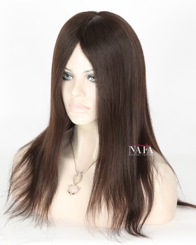 16-Inch Natural Human Hair Black Wigs that Look Real