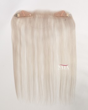 16-Inch Premium Gray Halo Wire Hairline Wig Topper