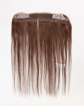 16-Inch Straight Brown Hair Hairline Topper for Receding Hairline