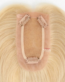 16 Inch Blonde Female Hair Pieces for Thinning Hair On Top