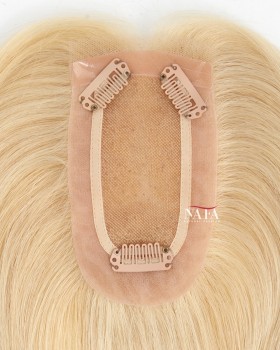 16 Inch Blonde Female Hair Pieces for Thinning Hair On Top