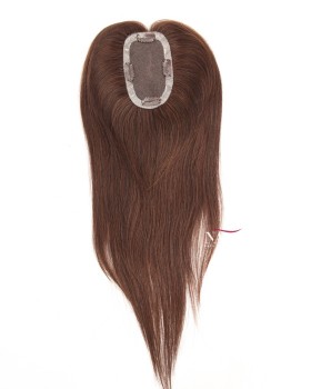 16 Inch Brown Small Clip In Female Hair Pieces