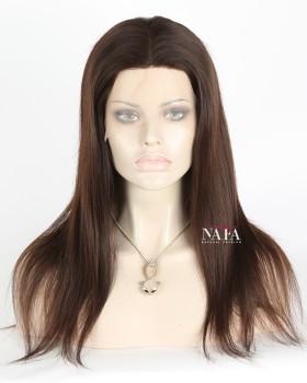 16 Inch European Human Hair Hd Transparent Lace Wig