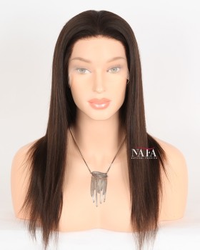 16 Inch European Human Hair Hd Transparent Lace Wig