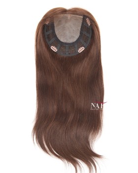 16 Inch European Mono Top Hair Topper Real Hair for Hair loss