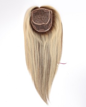 16 Inch Large Base Real Hair Topper for Women Thinning Hair