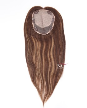 16 Inch Light Volume Integrated Silk Topper Human Hair Topper for Women