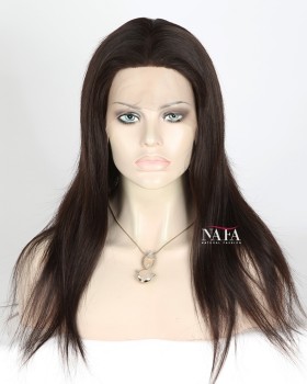 16 Inch Straight Silk Top Base Full Lace Wig