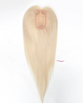 16 Inch White Human Hair Wiglets and Toppers for Women Thinning Hair