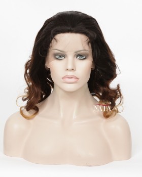 18 Inch Brazilian Big Curly Two Tone Hair Color Highlights