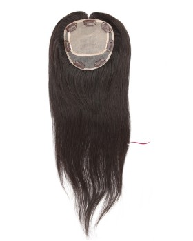 18 Inch Straight Virgin Women's Hair Pieces Wiglets