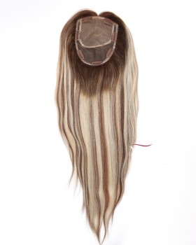 20 Inch Full One Length Best Realistic Silk Hair Topper for Women 