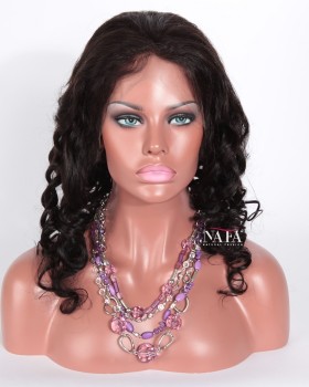 22 Inch Big Curly Black Afro Human Hair Wig