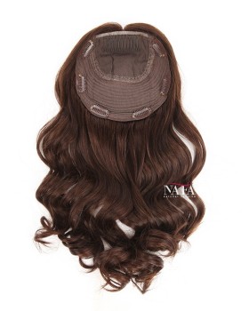 7x7 Transparent Lace Closure Curly Human Hair 16 Inch Topper