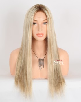  20-inch Pre-plucked Undetectable Lace Human Hair Wig