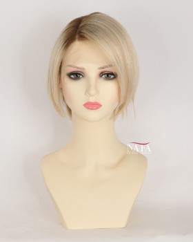  6-Inch Short Ombre Blonde Hair Pixie Cut Wig for Short Hair